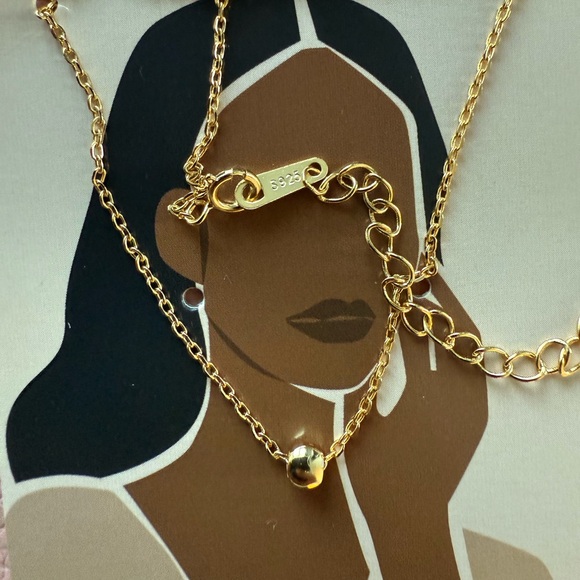 Cute Bean Necklace in Gold Plated, Rose Gold Plated, or Classic Sterling Silver - Picture 10 of 16